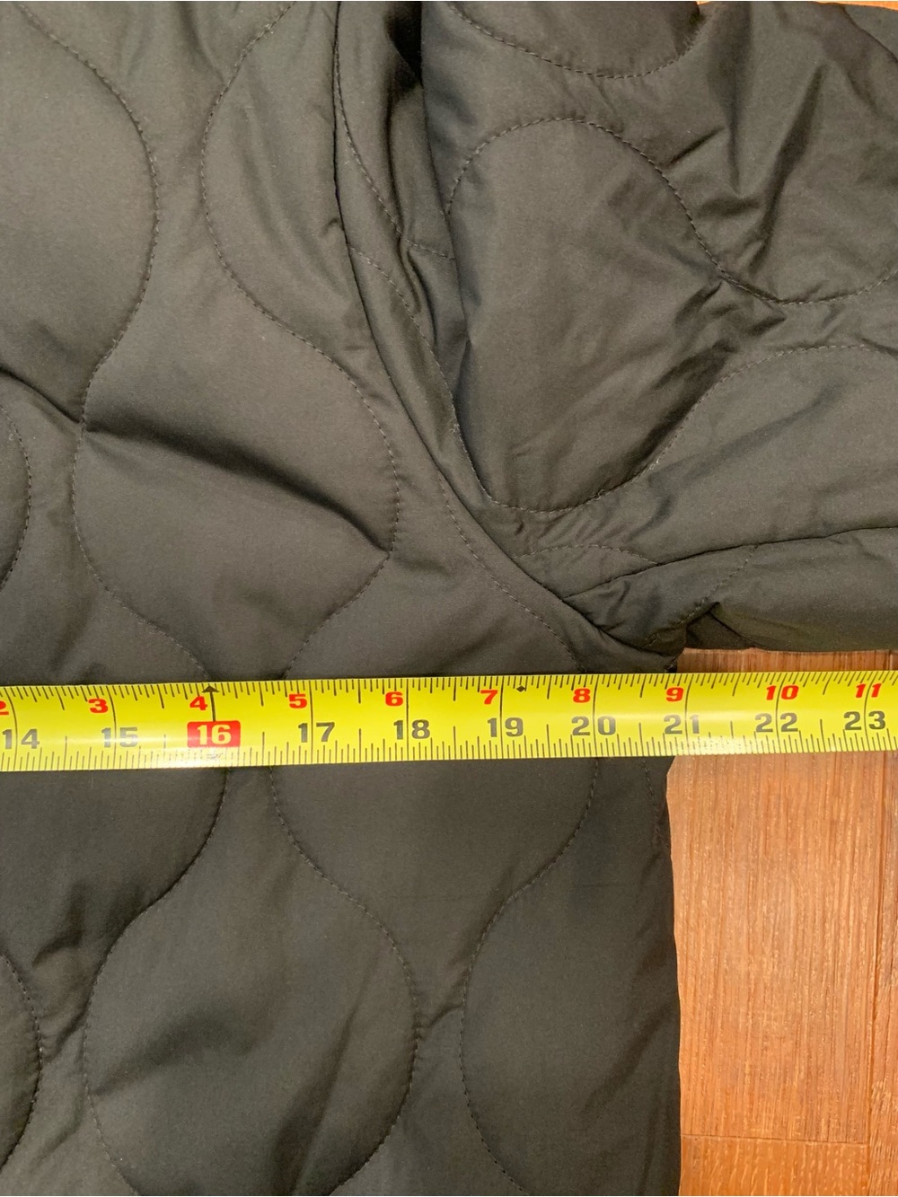 J CREW FACTORY City Puffer Coat Women's S Black Quilted Pockets Gold Details - Picture 11 of 14